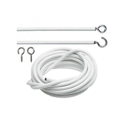 Curtain Window Cord Cable (1.5 Meters  long) + 10 Free Hooks