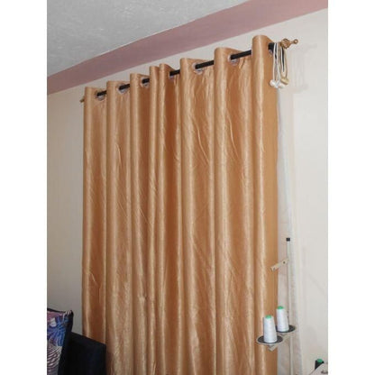 1pics 1.5M Cream Curtain WITH 1.5M White heavy Sheers