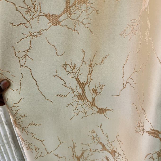 Two Pieces NEW BLACKOUT curtains (1.5m+1.5m) with 1pc heavy white sheer (2m).All panels have an eyelet header and a height of 2.4m