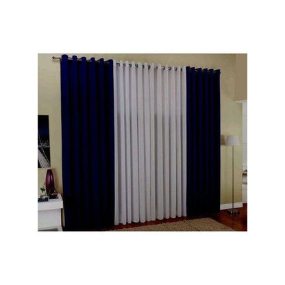 Royal Blue Curtains 2Pcs Blue 2M Each + 3m FREE SHEER