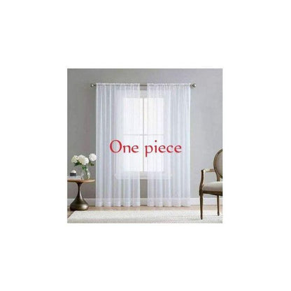 BROWN CURTAINS 2Pcs (1.5m Each) With 2M WHITE SHEER For Living Room Window And DoorBoth the Curtains and sheers are for use in a modern home using double Curtains rod and Curtain holders