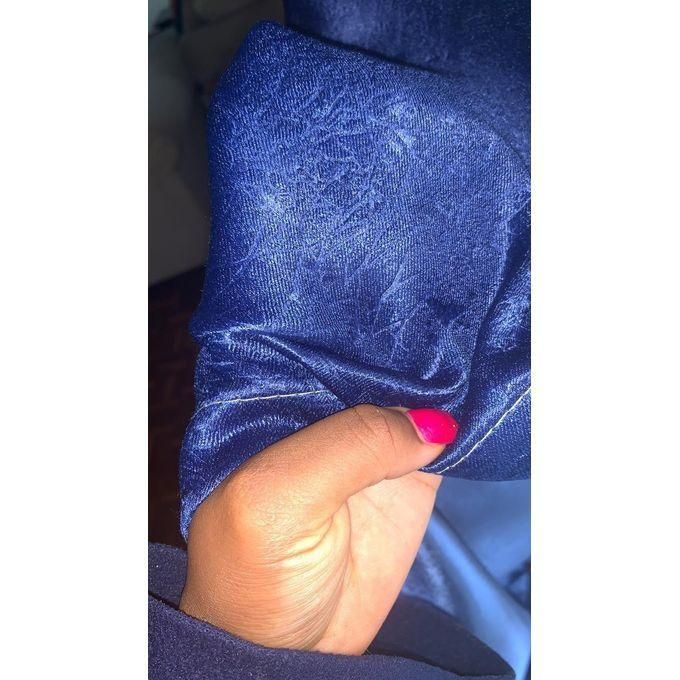 Curtains 2Pc ROYAL Blue (1.5M Each) + FREE  WHITE SHEER