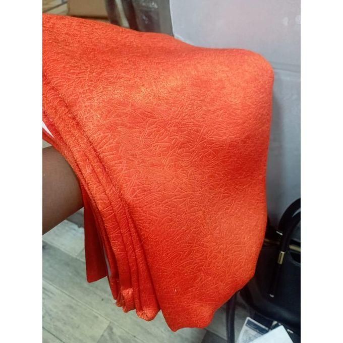 2PCS ORANGE CURTAIN 3M(1.5m each)+ 2M FREE floral SHEER ELEGANT LIVING ROOM