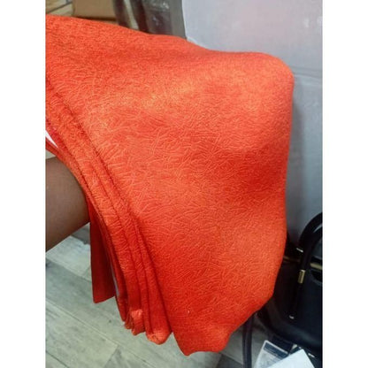 2PCS ORANGE CURTAIN 3M(1.5m each)+ 2M FREE floral SHEER ELEGANT LIVING ROOM