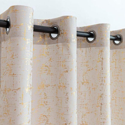 blackout velvet curtain comes as a 4M (2M+2M)+ 3m SHEER  AND both have eyelet header design which are long enough to cover your window with the height of 225cm.