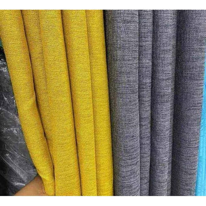 GREY CURTAINS(ngunia) 2Pcs (1.5m Each) With 2M HEAVY WHITE SHEER For Living Room Window And Door