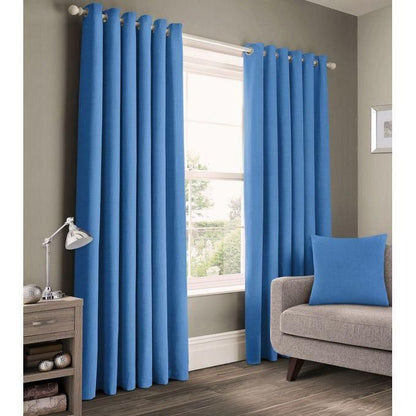 2PCS SKY BLUE CURTAIN 3M(1.5m each)+ 2M FREE floral SHEER ELEGANT LIVING ROOM