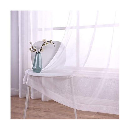 Brown Curtain 2pc And Sheer "set"