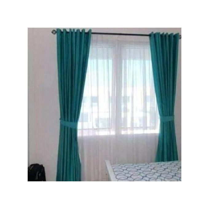 1 Pcs Of Turquoise Curtain For Window And Door