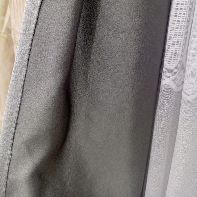 2Pc GREY Curtain 2M+2M HEAVY BLACKOUT Design