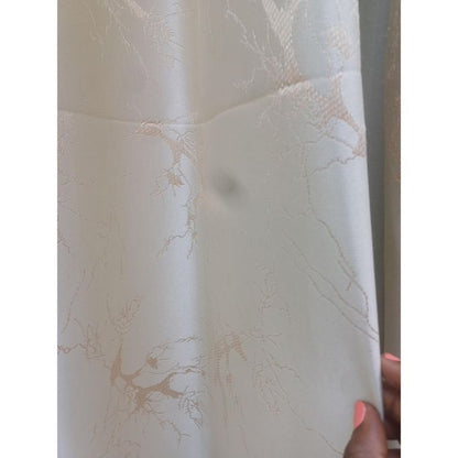 2PCS Modern Window Curtains Beige With Patterns Measuring 2M+2M With A 1Pc Sheer 3M. Ideal For Living Room/bedroom/dining Room/study Room/home Office (exclusive Sheer). With White Plastic Eyelets