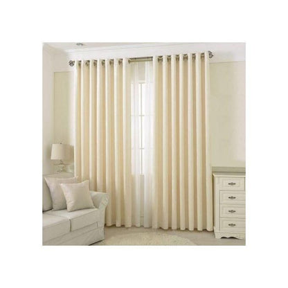 1pics 1.5M Cream Curtain WITH 1.5M White heavy Sheers