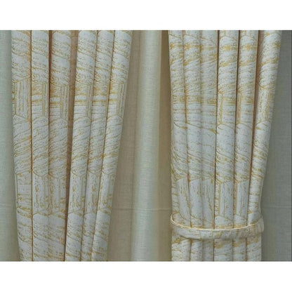 2Pc Floral Curtain 2M+2M HEAVY BLACKOUT design. Glamorous window curtains for living room