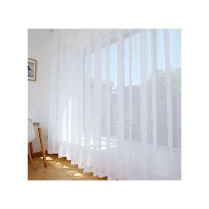 2PCS BLACK BLACKOUT CURTAINS (1.5M Each) And 1 PC Of 2M WHITE SHEER Good For Living Room Window And Door.