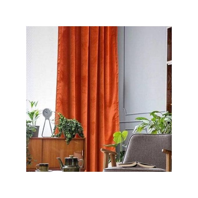 1pc  ORANGE CURTAIN Comes As One   For Your Windows