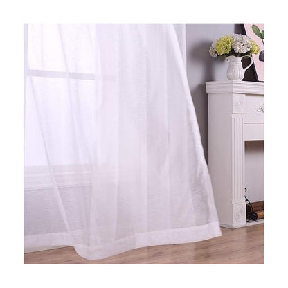Brown Curtain 2pc And Sheer "set"