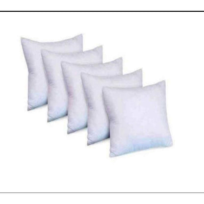 Fiber Solid Throw Pillows Pack Of 4 (White) - 18x18inch(45x45cm)