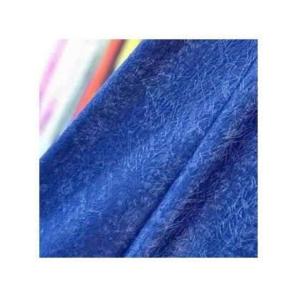 2PCS ROYAL BLUE CURTAIN 3M(1.5m each)+ 2M FREE floral SHEER ELEGANT LIVING ROOM