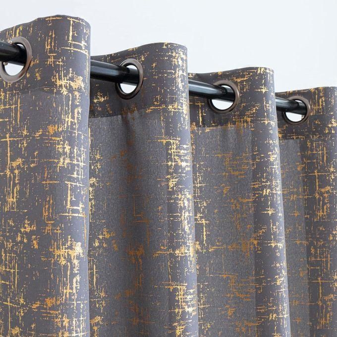GREY blackout velvet curtain comes as a 4M (2M+2M)+ 3m SHEER  AND both have eyelet header design which are long enough to cover your window with the height of 225cm.