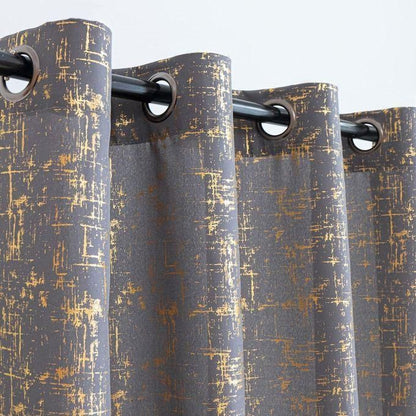 GREY blackout velvet curtain comes as a 4M (2M+2M)+ 3m SHEER  AND both have eyelet header design which are long enough to cover your window with the height of 225cm.