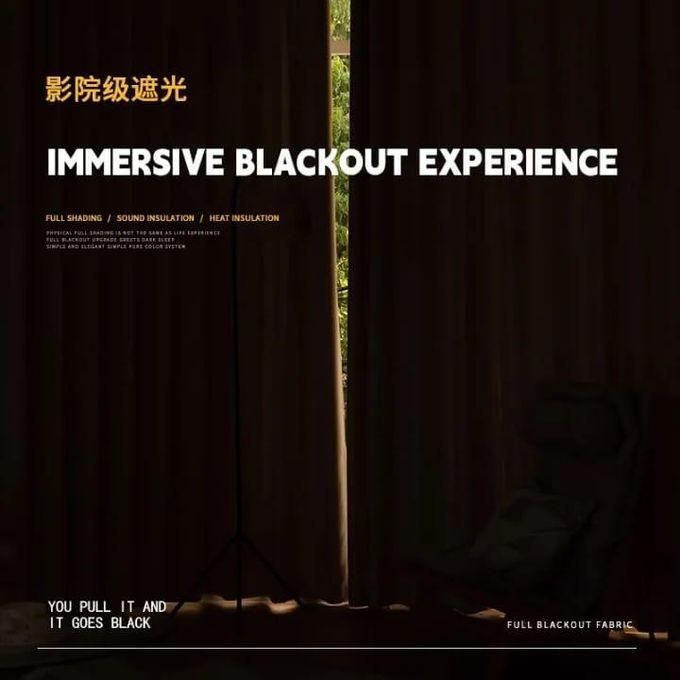 2PCS BEIGE CURTAIN 3M(1.5m each)+ 2M FREE floral SHEER ELEGANT LIVING ROOM