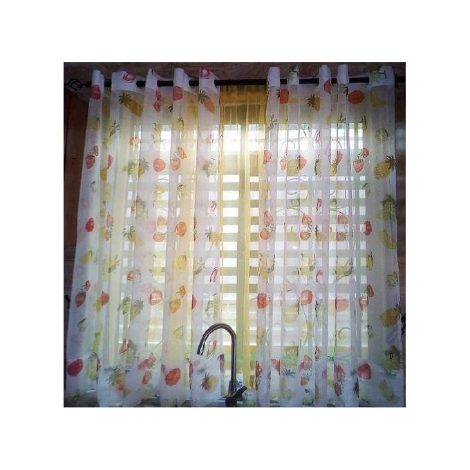 Two Pieces 1.5M Kitchen Window Sheers