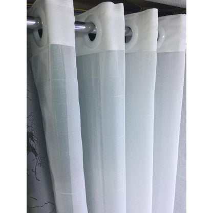 2PCs Heavy Dark Grey Curtain 2m+2M With  Heavy Sheer 3M. With Curtain and Sheer Height of 2.25M. Both Have Eyelet Headers.