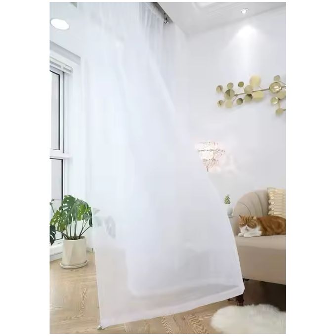 2pcs 0F 3M RUBY RED Floral Blackout Curtain 1.5M Each NEW ARRIVALS AND COMES WITH 2M FREE SHEER