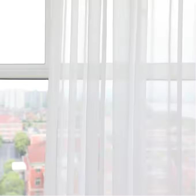 2PCS Modern Window Curtains Beige With Patterns Measuring 1.5M+1.5M With A 1Pc FREE Sheer 2M. Ideal For Living Room/bedroom/dining Room/study Room/home Office