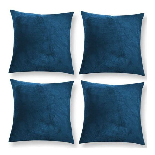 Four navy blue versatile decorative throw pillows (45cmX45cm)