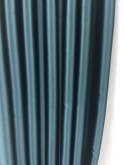 4M Green Curtain made of Heavy Fabric (2M+2M) Plus White Sheer (3M)